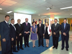 Funcionarios de las policías de Costa Rica, El Salvador, Guatemala, Honduras, Panamá y República Dominicana, becados en Chile.