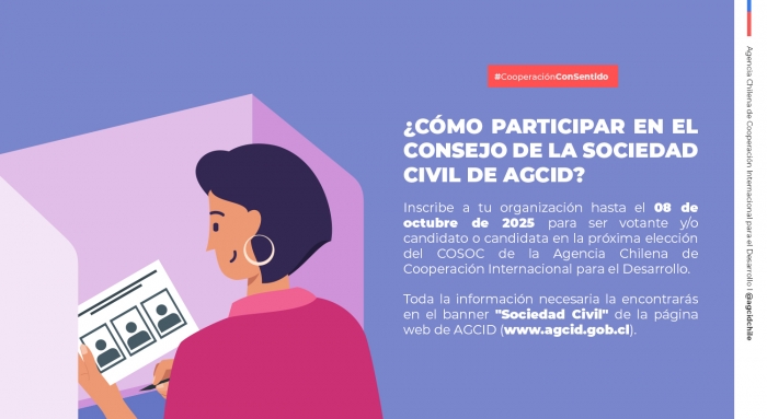 ¿Cómo participar en el Consejo de la Sociedad Civil de AGCID?
