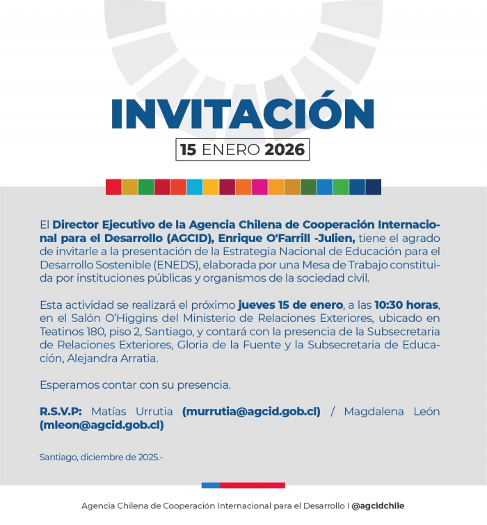 Invitación a la presentación de la Estrategia Nacional de Educación para el Desarrollo Sostenible (ENEDS)